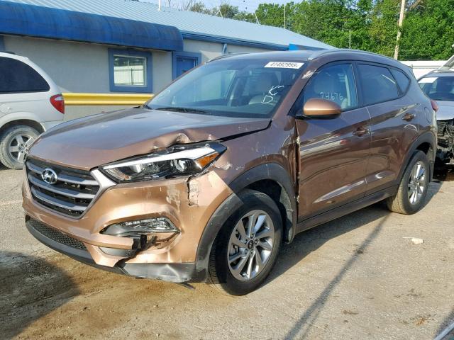 KM8J33A40GU166791 - 2016 HYUNDAI TUCSON LIM BROWN photo 2