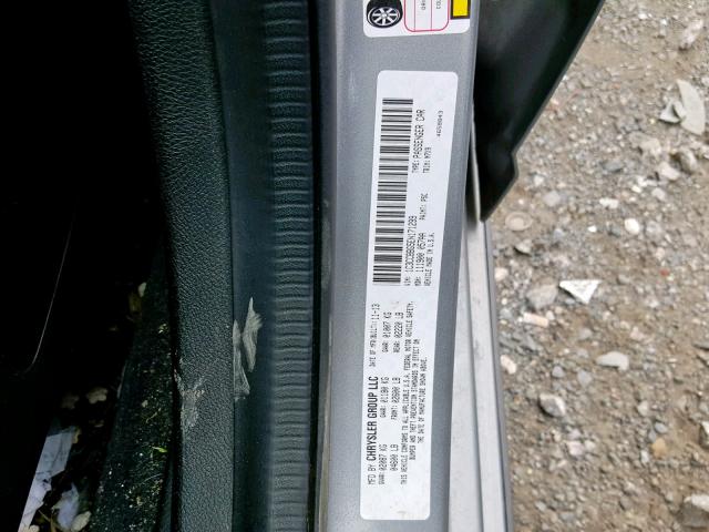 1C3CCBBG5EN171299 - 2014 CHRYSLER 200 TOURIN GRAY photo 10