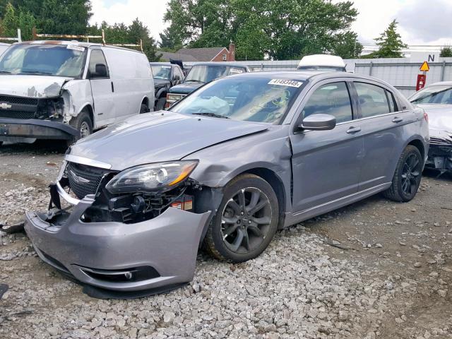 1C3CCBBG5EN171299 - 2014 CHRYSLER 200 TOURIN GRAY photo 2