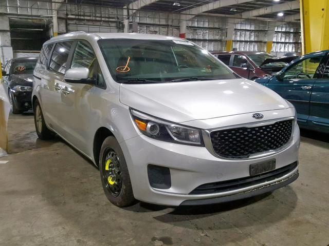 KNDMB5C14G6157535 - 2016 KIA SEDONA LX SILVER photo 1