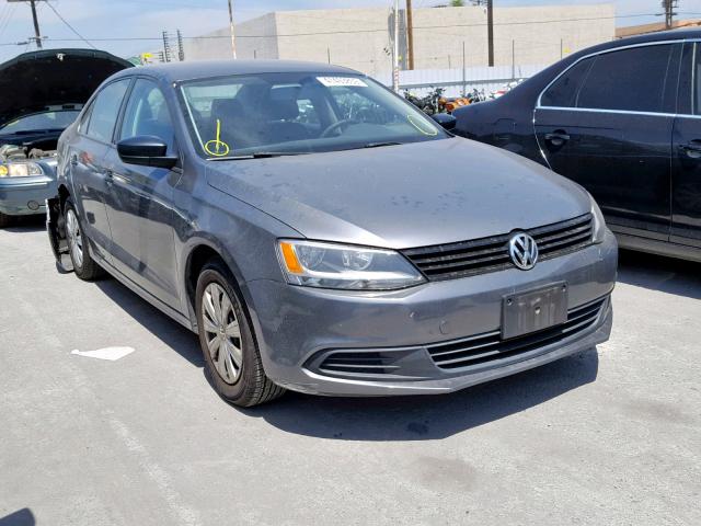 3VW2K7AJ5CM372631 - 2012 VOLKSWAGEN JETTA BASE GRAY photo 1