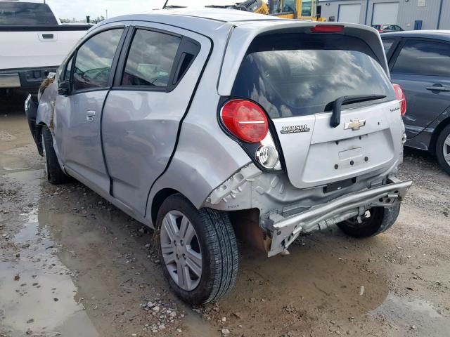 KL8CB6S96EC566300 - 2014 CHEVROLET SPARK LS SILVER photo 3