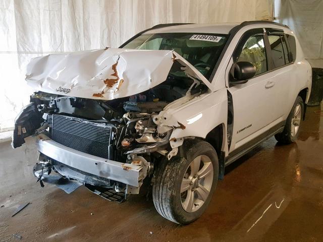 1C4NJDBB3ED706615 - 2014 JEEP COMPASS SP თეთრი ფოტო 2