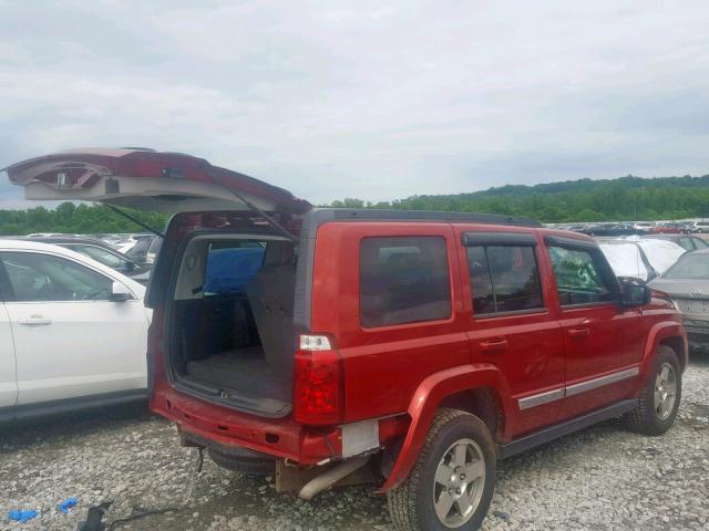 1J4RG4GK7AC108868 - 2010 JEEP COMMANDER RED photo 4