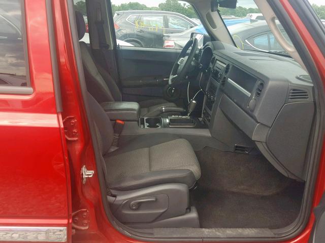 1J4RG4GK7AC108868 - 2010 JEEP COMMANDER RED photo 5