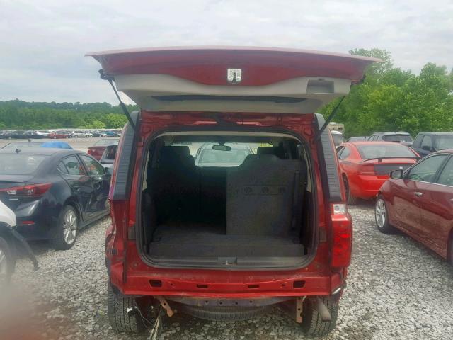 1J4RG4GK7AC108868 - 2010 JEEP COMMANDER RED photo 9