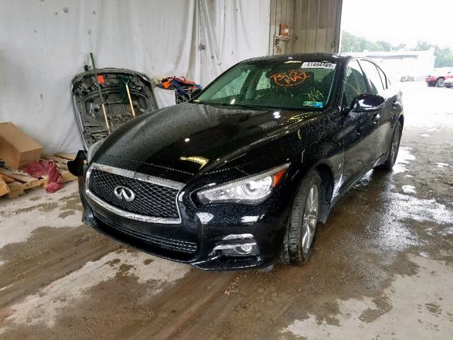 JN1BV7AR1FM405448 - 2015 INFINITI Q50 BASE BLACK photo 2