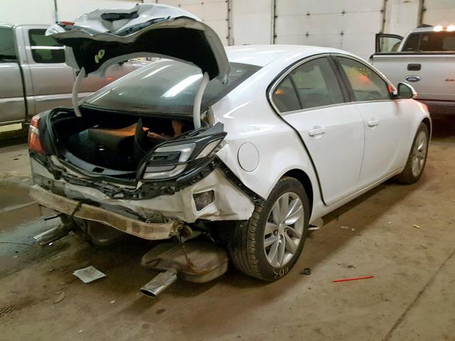 2G4GK5EX9E9321801 - 2014 BUICK REGAL WHITE photo 4