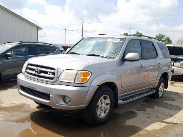 5TDBT48A42S072758 - 2002 TOYOTA SEQUOIA LI SILVER photo 2