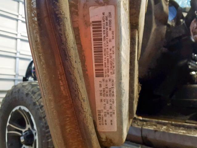 1C4AJWBG5FL739774 - 2015 JEEP WRANGLER S ნაცრისფერი ფოტო 10