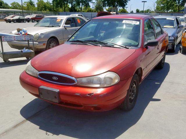 1FAFP66L2YK120883 - 2000 FORD CONTOUR SE RED photo 2