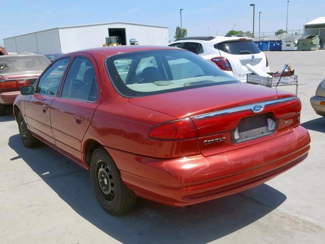 1FAFP66L2YK120883 - 2000 FORD CONTOUR SE RED photo 3