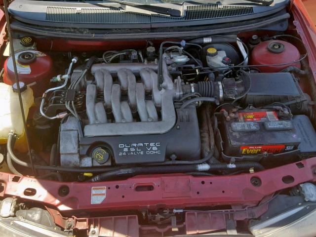 1FAFP66L2YK120883 - 2000 FORD CONTOUR SE RED photo 7