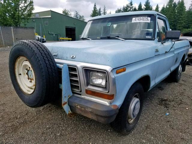 F25SPFA8529 - 1979 FORD F-250 BLUE photo 2