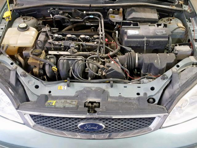 1FAHP34NX6W226810 - 2006 FORD FOCUS ZX4 GREEN photo 7