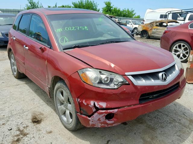 5J8TB18597A022758 - 2007 ACURA RDX TECHNO RED photo 1