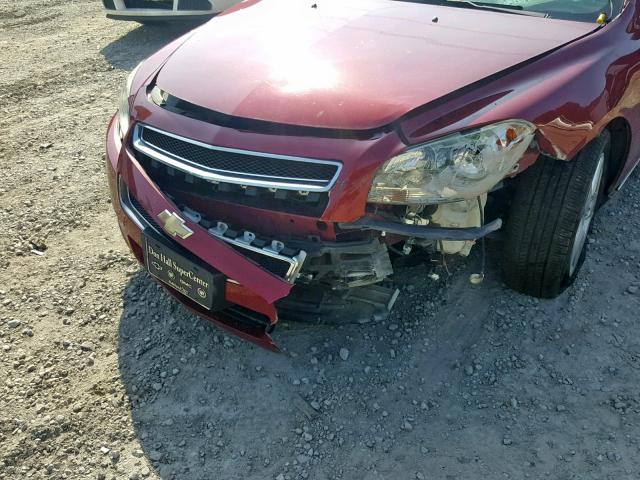 1G1ZC5E15BF278768 - 2011 CHEVROLET MALIBU 1LT 栗色 照片 9