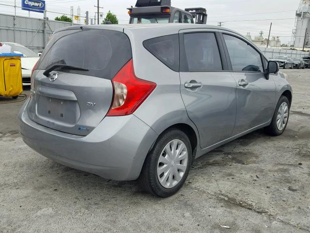 3N1CE2CP3EL355020 - 2014 NISSAN VERSA NOTE GRAY photo 4