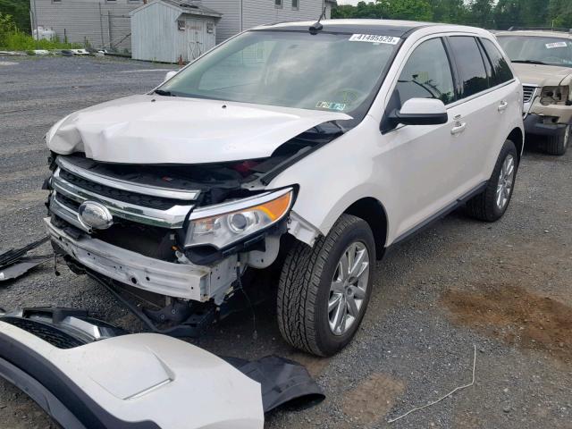 2FMDK4KCXCBA66466 - 2012 FORD EDGE LIMIT WHITE photo 2