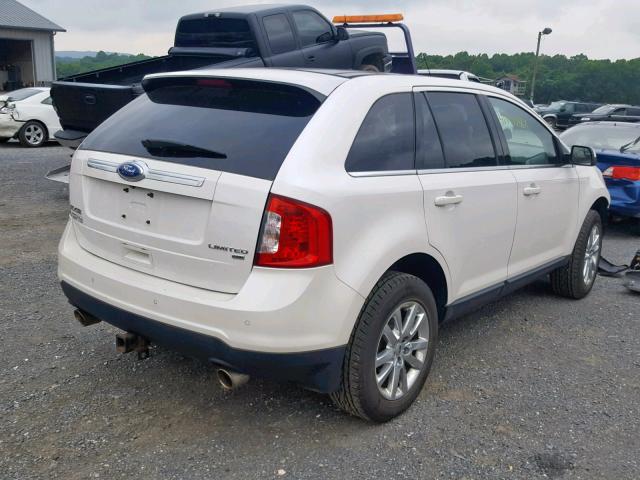 2FMDK4KCXCBA66466 - 2012 FORD EDGE LIMIT WHITE photo 4