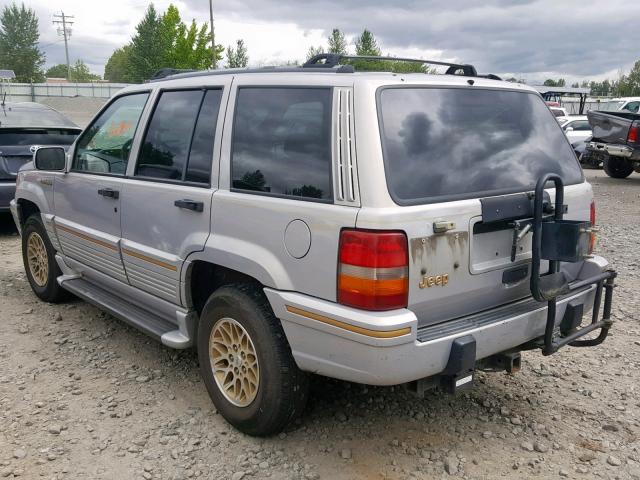 1J4GZ78Y3SC609909 - 1995 JEEP GRAND CHER SILVER photo 3