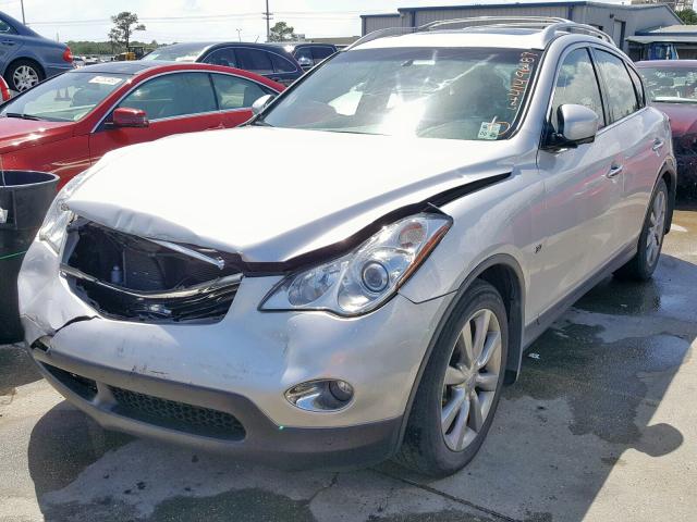 JN1BJ0HP5EM211043 - 2014 INFINITI QX50 SILVER photo 2