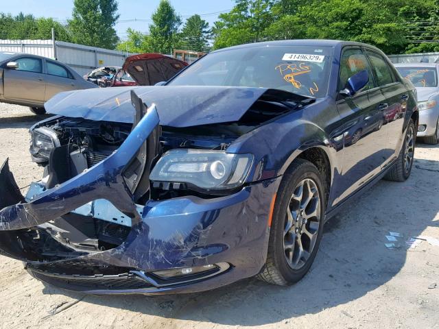 2C3CCAGG9FH814296 - 2015 CHRYSLER 300 S BLUE photo 2