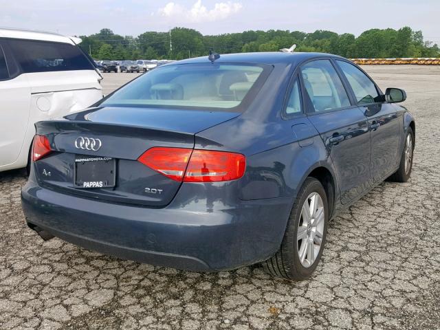 WAUAFAFL5AN016562 - 2010 AUDI A4 PREMIUM GRAY photo 4