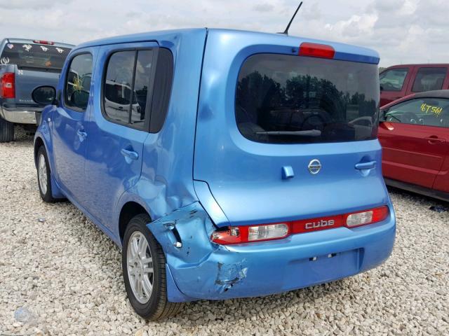 JN8AZ2KR6CT254322 - 2012 NISSAN CUBE BASE BLUE photo 3