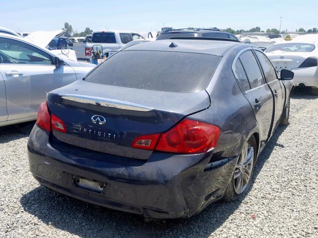 JN1DV6AP9BM831593 - 2011 INFINITI G25 BASE GRAY photo 4