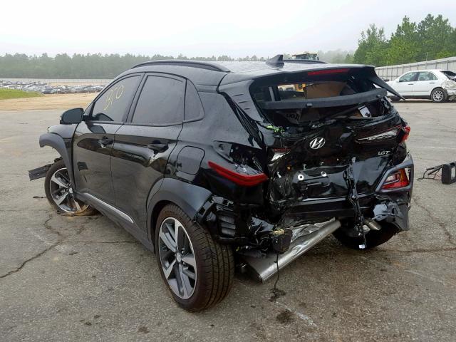 KM8K33A53KU274361 - 2019 HYUNDAI KONA LIMIT BLACK photo 3