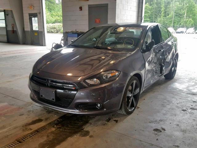 1C3CDFBB9FD200657 - 2015 DODGE DART SXT GRAY photo 2