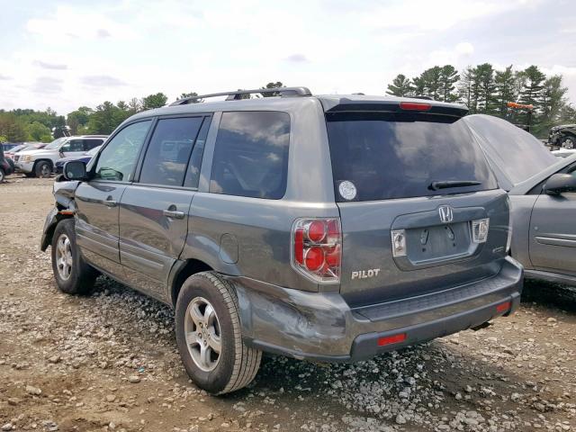 5FNYF183X8B007461 - 2008 HONDA PILOT SE GRAY photo 3