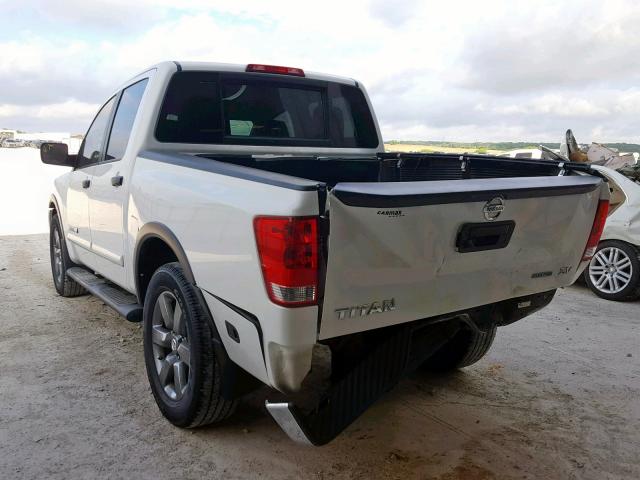 1N6BA0EDXFN511368 - 2015 NISSAN TITAN S WHITE photo 3