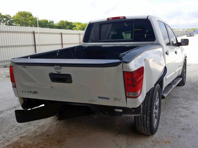 1N6BA0EDXFN511368 - 2015 NISSAN TITAN S WHITE photo 4