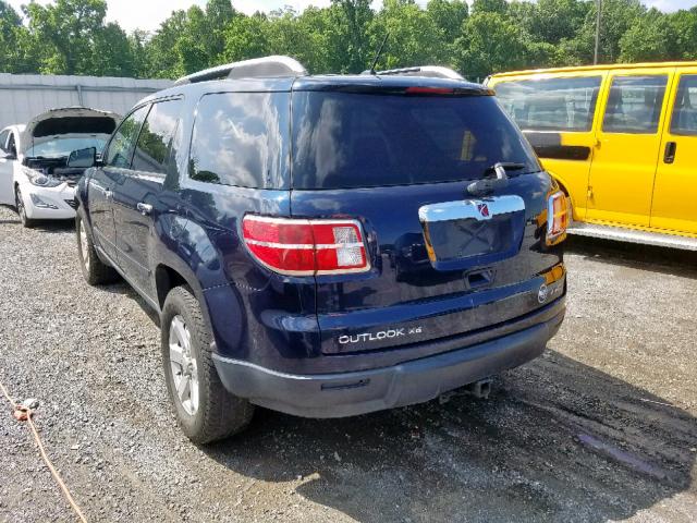 5GZEV13758J208482 - 2008 SATURN OUTLOOK XE BLUE photo 3