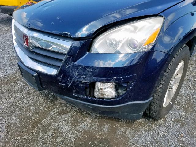 5GZEV13758J208482 - 2008 SATURN OUTLOOK XE BLUE photo 9