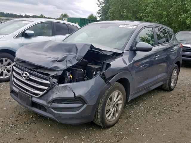 KM8J23A40HU503545 - 2017 HYUNDAI TUCSON SE GRAY photo 2