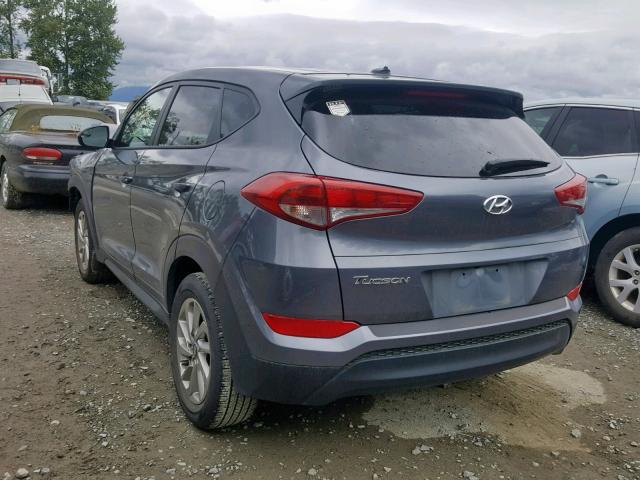 KM8J23A40HU503545 - 2017 HYUNDAI TUCSON SE GRAY photo 3