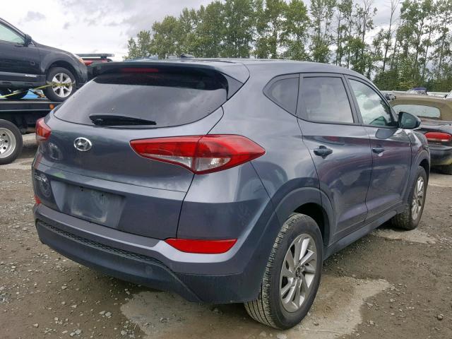 KM8J23A40HU503545 - 2017 HYUNDAI TUCSON SE GRAY photo 4