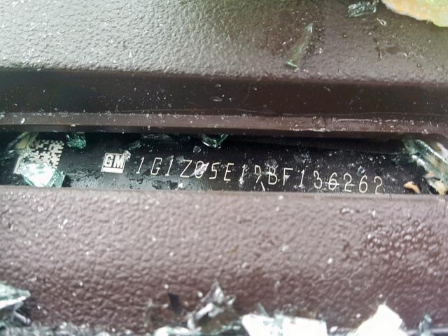 1G1ZC5E19BF136262 - 2011 CHEVROLET MALIBU 1LT TAN photo 10