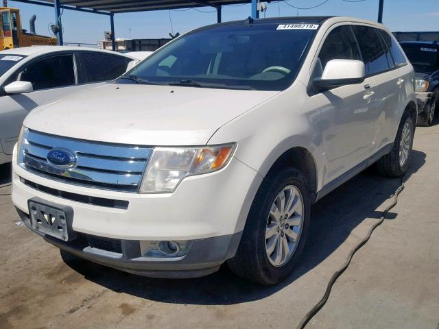 2FMDK38C58BA86682 - 2008 FORD EDGE SEL WHITE photo 2