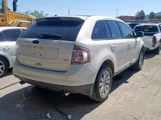 2FMDK38C58BA86682 - 2008 FORD EDGE SEL WHITE photo 4