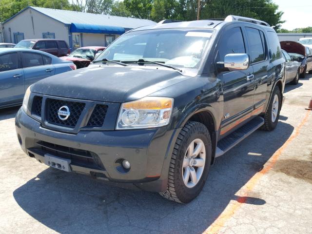 5N1BA08D18N632125 - 2008 NISSAN ARMADA SE GREEN photo 2