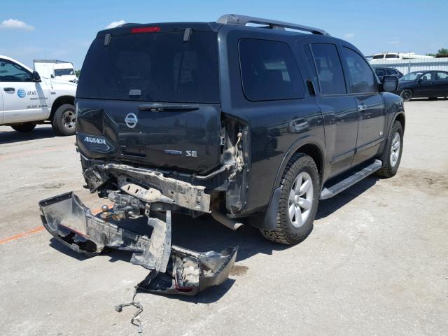 5N1BA08D18N632125 - 2008 NISSAN ARMADA SE GREEN photo 4