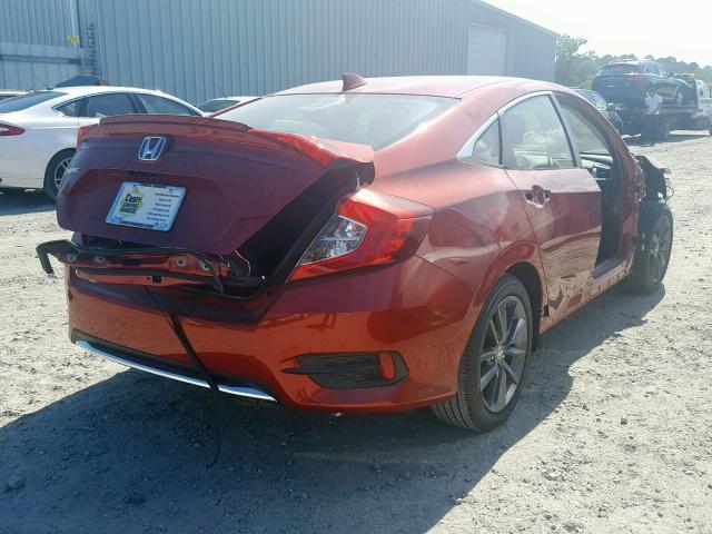 JHMFC1F3XKX010231 - 2019 HONDA CIVIC EX ORANGE photo 4