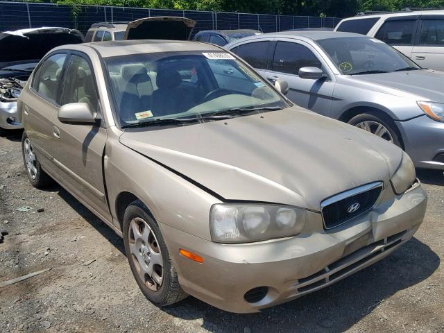 KMHDN45D83U601218 - 2003 HYUNDAI ELANTRA GL GOLD photo 1