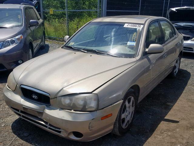 KMHDN45D83U601218 - 2003 HYUNDAI ELANTRA GL GOLD photo 2