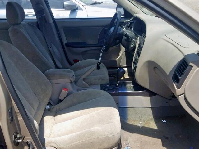 KMHDN45D83U601218 - 2003 HYUNDAI ELANTRA GL GOLD photo 5