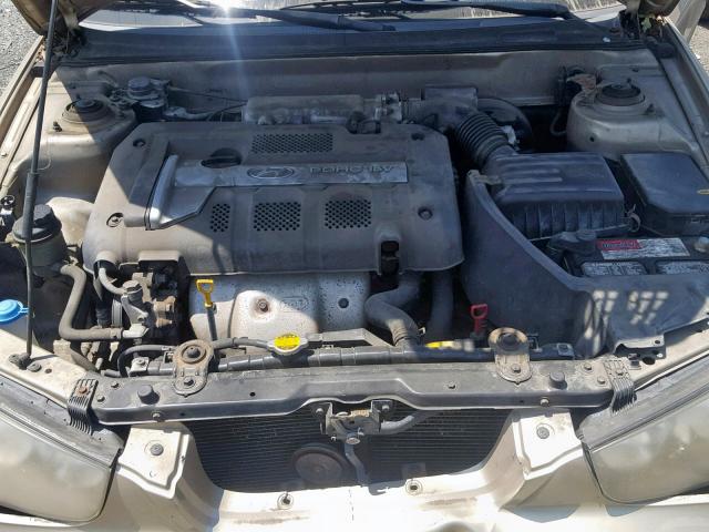 KMHDN45D83U601218 - 2003 HYUNDAI ELANTRA GL GOLD photo 7